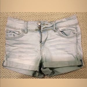 Denim shorts